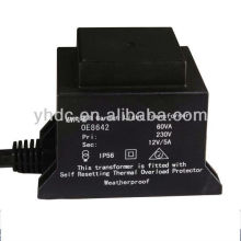 Waterproof electronic transformer outdoor